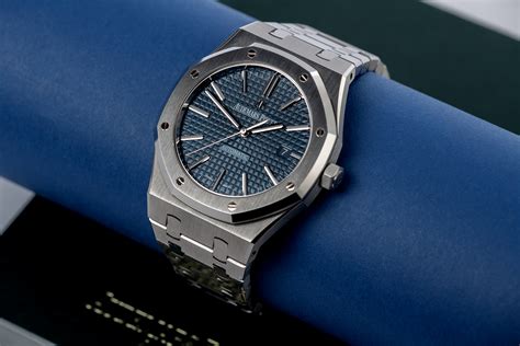 audemars piguet blue dial royal oak